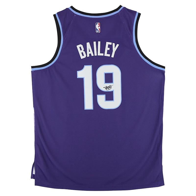 Ace Bailey Utah Jazz Autographed Purple Nike Icon Edition Swingman Jersey  