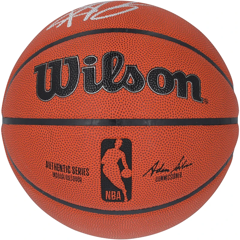Ballon de basket-ball intérieur/extérieur Wilson Authentic Series autographié par Ace Bailey, Utah Jazz
