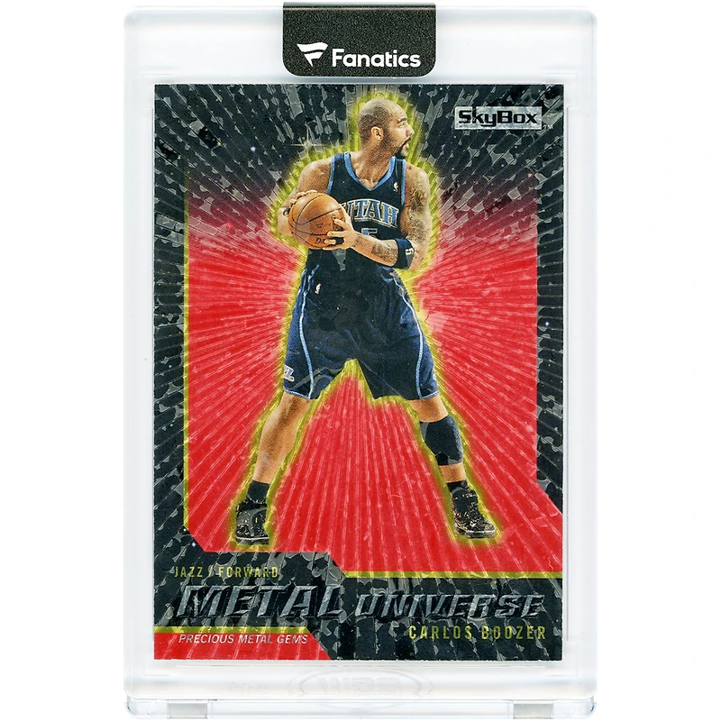 Carlos Boozer Utah Jazz 2008-09 Skybox Metal Universe Precious Metal Gems Red #24 #28/50 Card