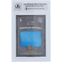 Donovan Mitchell Utah Jazz Autographed 2017-18 Panini Donruss Optic Powder Blue Paint #188 Beckett Fanatics Witnessed Authenticated 9/10 Rookie Card 