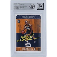 Donovan Mitchell Utah Jazz Autographed 2017-18 Panini Hoops Yellow Ink #263 Beckett Fanatics Witnessed Authenticated 10 Rookie Card