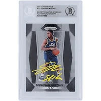 Donovan Mitchell Utah Jazz Autographed 2017-18 Panini Prizm #117 Beckett Fanatics Witnessed Authenticated Rookie Card with ''SPIDA'' Inscription