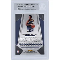 Donovan Mitchell Utah Jazz Autographed 2017-18 Panini Prizm #117 Beckett Fanatics Witnessed Authenticated Rookie Card with ''SPIDA'' Inscription