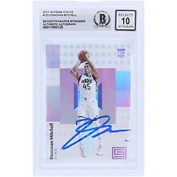 Carte de recrue Panini autographiée 2017-18 de Donovan Mitchell, numéro 122, signée Beckett Fanatics, authentifiée et témoin