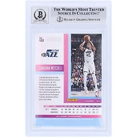 Carte de recrue Panini autographiée 2017-18 de Donovan Mitchell, numéro 122, signée Beckett Fanatics, authentifiée et témoin