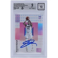 Donovan Mitchell Utah Jazz Autographed 2017-18 Panini Status #122 Beckett Fanatics Witnessed Authenticated 9/10 Rookie Card