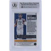Donovan Mitchell Utah Jazz Autographed 2021-22 Panini Contenders Optic Black Printing Plate #83 #1/1 Beckett Fanatics Witnessed Authenticated 9/10 Card