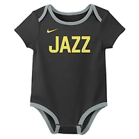 Ensemble de trois bodies pour bébé Nike Utah Jazz