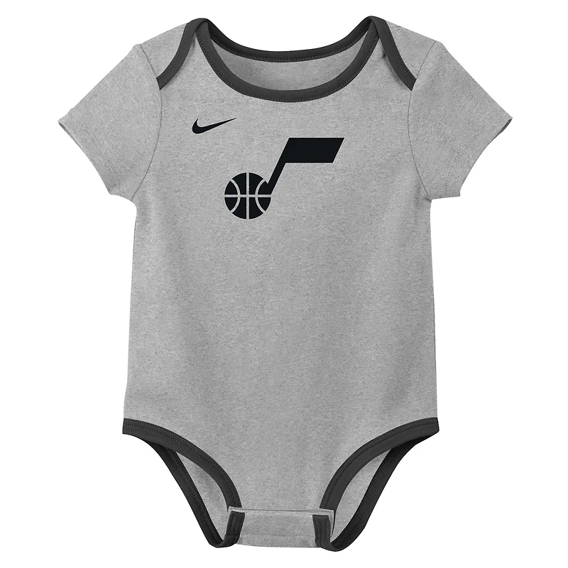 Ensemble de trois bodies pour bébé Nike Utah Jazz