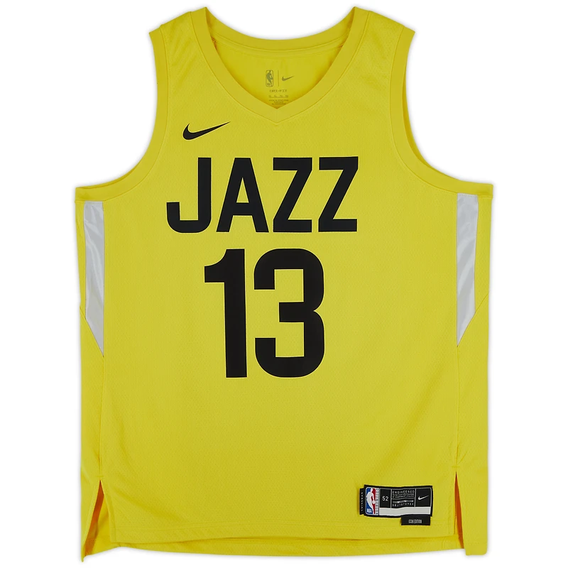 Isaiah Collier Utah Jazz Autographed Nike Gold Icon Swingman Jersey with "2024 29th Pick" & "Take Note" Inscriptions - Limited Edition #5/5