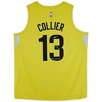 Isaiah Collier Utah Jazz Autographed Nike Gold Icon Swingman Jersey with "2024 #29 Pick" & "Take Note" Inscriptions - Limited Edition #1/5