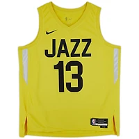 Isaiah Collier Utah Jazz Autographed Nike Gold Icon Swingman Jersey with "2024 #29 Pick" & "Take Note" Inscriptions - Limited Edition #1/5
