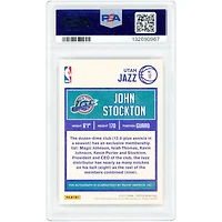 John Stockton Utah Jazz Autographed 2016-17 Panini Prestige Old School #12 #134/199 PSA Authenticated 10 Card
