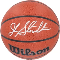 Ballon de basket-ball d'intérieur/extérieur Wilson Authentic Series autographié par John Stockton Utah Jazz