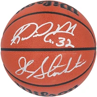 Karl Malone and John Stockton Utah Jazz Autographed Wilson Authentic Series Indoor/Outdoor Basketball