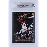 Karl Malone Utah Jazz Autographed 1993-94 Skybox Premium #319 Beckett Fanatics Witnessed Authenticated Card 