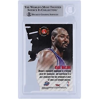 Karl Malone Utah Jazz Autographed 1996-97 Topps Stadium Club Fusion White Ink #F28 Beckett Fanatics Witnessed Authenticated Card 