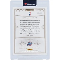 Karl Malone Utah Jazz Autographed 2013-14 Panini National Treasures Notable Nicknames #NN-KM #14/49 Card with "The Mailman" Inscription