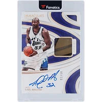 Karl Malone Utah Jazz Autographed 2023-24 Panini Immaculate Collection Sneaker Swatch Relic #SNS-KMA #5/10 Card