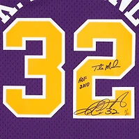 Karl Malone Utah Jazz Autographed Mitchell & Ness Purple 1991 Road Swingman Jersey with Multiple Inscriptions - Limited Edition of 10