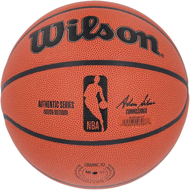 Karl Malone Utah Jazz Autographed Wilson Authentic Series Indoor/Outdoor Basketball with "The Mailman" Inscription