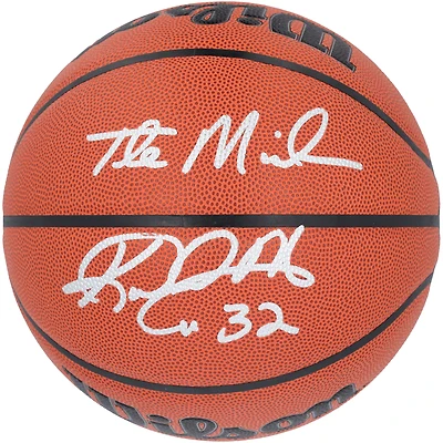 Karl Malone Utah Jazz Autographed Wilson Authentic Series Indoor/Outdoor Basketball with "The Mailman" Inscription