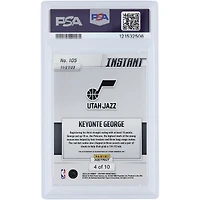 Keyonte George Utah Jazz Autographed 2023 Panini Instant Red White Blue #105 #4/10 PSA Authenticated 9 Rookie Card
