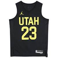 Lauri Markkanen Utah Jazz Autographed Nike Black Statement Swingman Jersey