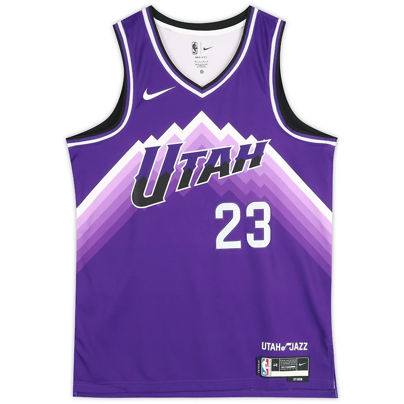Lauri Markkanen Utah Jazz Autographed Nike Purple 2023-34 City Swingman Jersey
