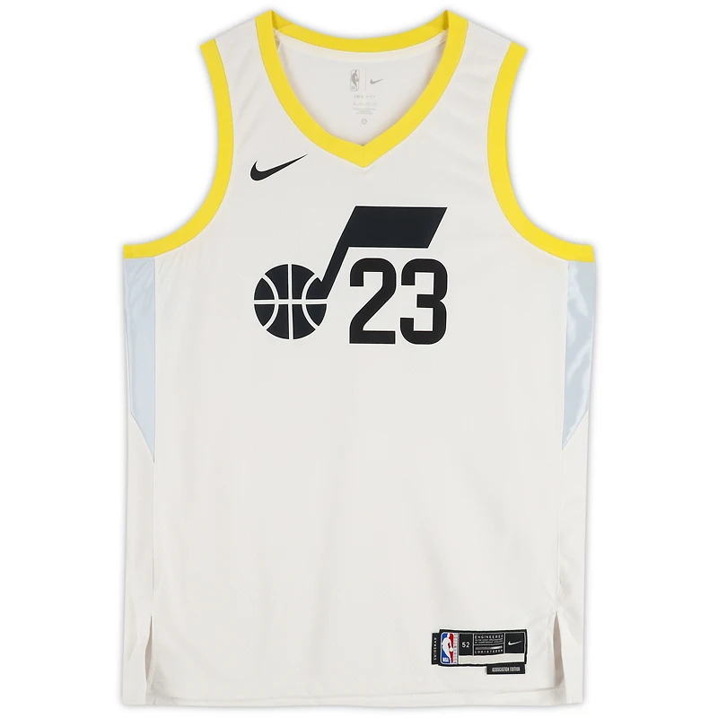 Lauri Markkanen Utah Jazz Autographed Nike White Association Swingman Jersey