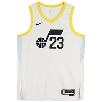 Lauri Markkanen Utah Jazz Autographed Nike White Association Swingman Jersey
