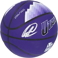 Ballon de basket-ball Wilson City Collector 2023-24 autographié par Lauri Markkanen du Utah Jazz