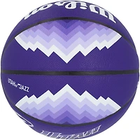 Ballon de basket-ball Wilson City Collector 2023-24 autographié par Lauri Markkanen du Utah Jazz