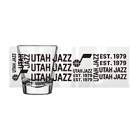 Ensemble de 4 verres à shot Logo Brands Utah Jazz de 6 cl