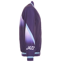Blouson aviateur en nylon entièrement zippé violet JH Design Utah Jazz 2024/25 City Edition pour homme