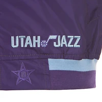 Men's JH Design  Purple Utah Jazz 2024/25 City Edition Full-Zip Nylon Bomber Jacket