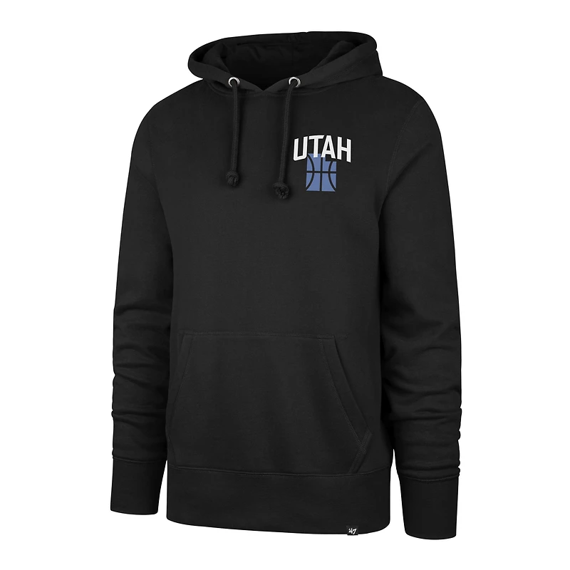 Men's '47 Black Utah Jazz 2025/26 City Edition Jab Step Headline Hoodie