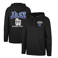 Men's '47 Black Utah Jazz 2025/26 City Edition Jab Step Headline Hoodie