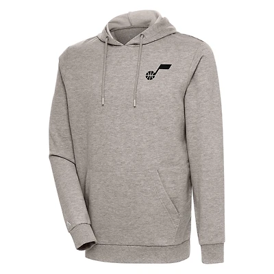 Sweat à capuche Action pour homme Antigua Oatmeal Utah Jazz