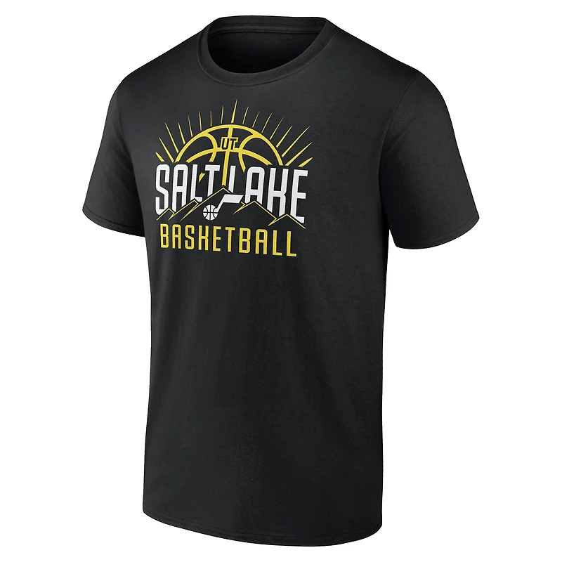 Men's Black Utah Jazz Half Court Offense T-Shirt