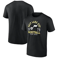 T-shirt noir pour homme Utah Jazz The Extras