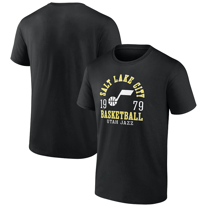 T-shirt noir pour homme Utah Jazz The Extras