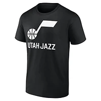 Men's  Black Utah Jazz Wordmark T-Shirt