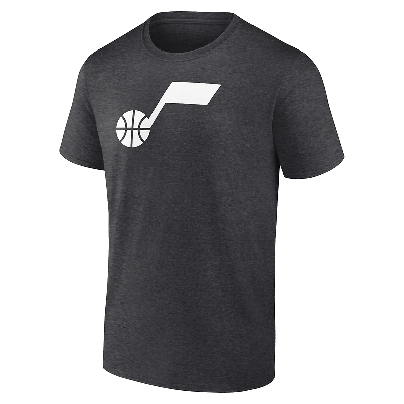 Men's  Charcoal Utah Jazz Alternate Logo T-Shirt