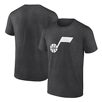 Men's  Charcoal Utah Jazz Primary Logo T-Shirt