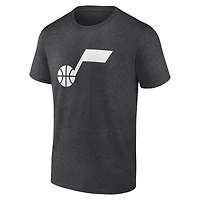 Men's  Charcoal Utah Jazz Primary Logo T-Shirt