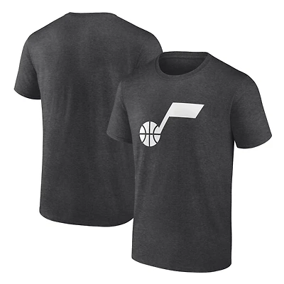 Men's  Charcoal Utah Jazz Primary Logo T-Shirt