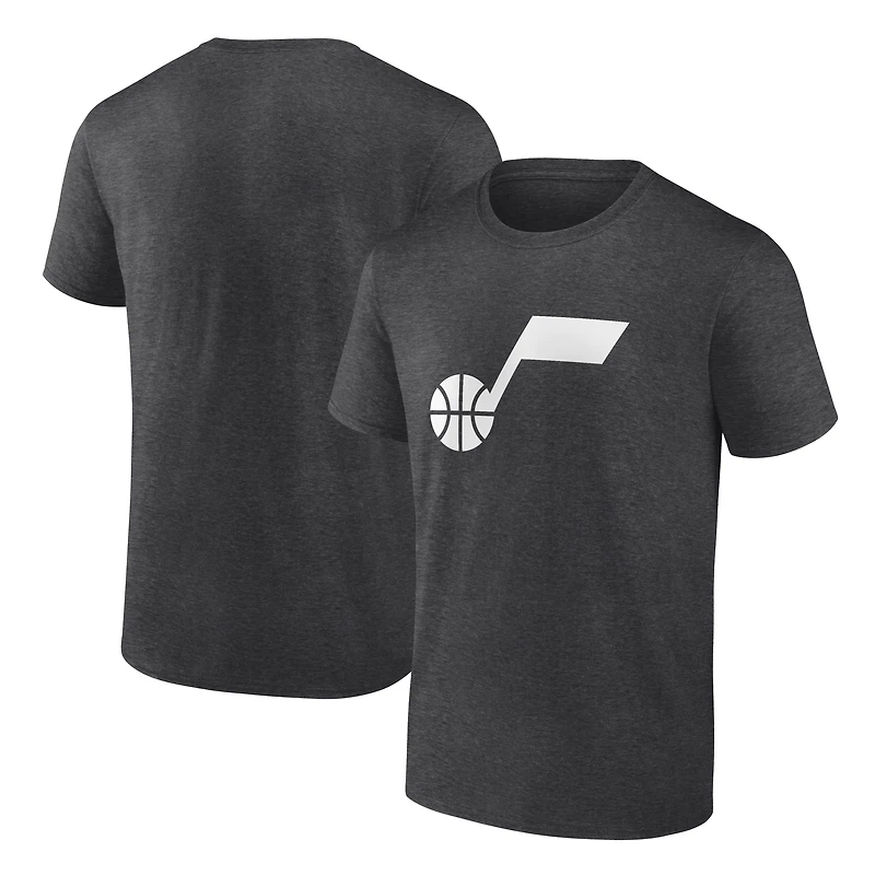 Men's Charcoal Utah Jazz Primary Logo T-Shirt