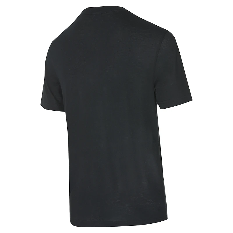 Ensemble de nuit pour homme Concepts Sport noir/or avec t-shirt et pantalon en flanelle Utah Jazz Vector