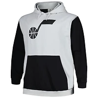 Men's Fanatics  Black/Silver Utah Jazz Big & Tall Primary Arctic Pullover Hoodie
